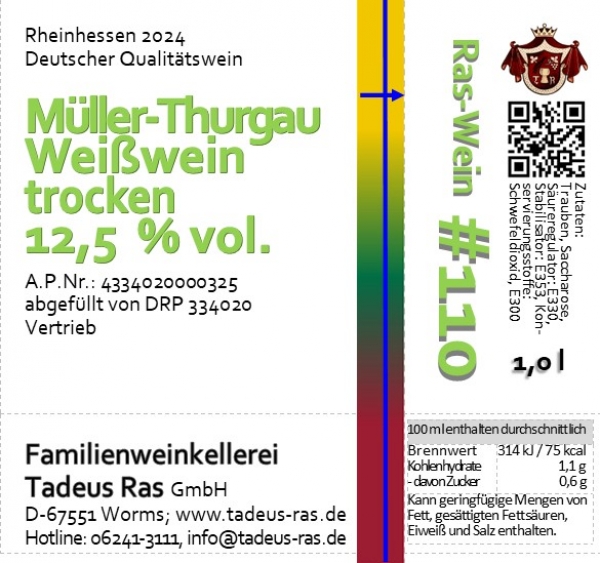 Müller-Thurgau trocken 2024